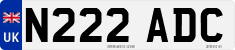 License plate of the United Kingdom, 1983 year system