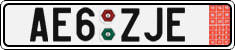 License plate of the Czech Republic, Export transit plates