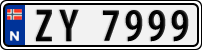 License plate of Norway, Trailers, motorcycles, special vehicles