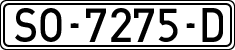 License plates of Spain, 1971 year series