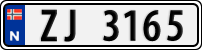 License plate of Norway, Trailers, motorcycles, special vehicles