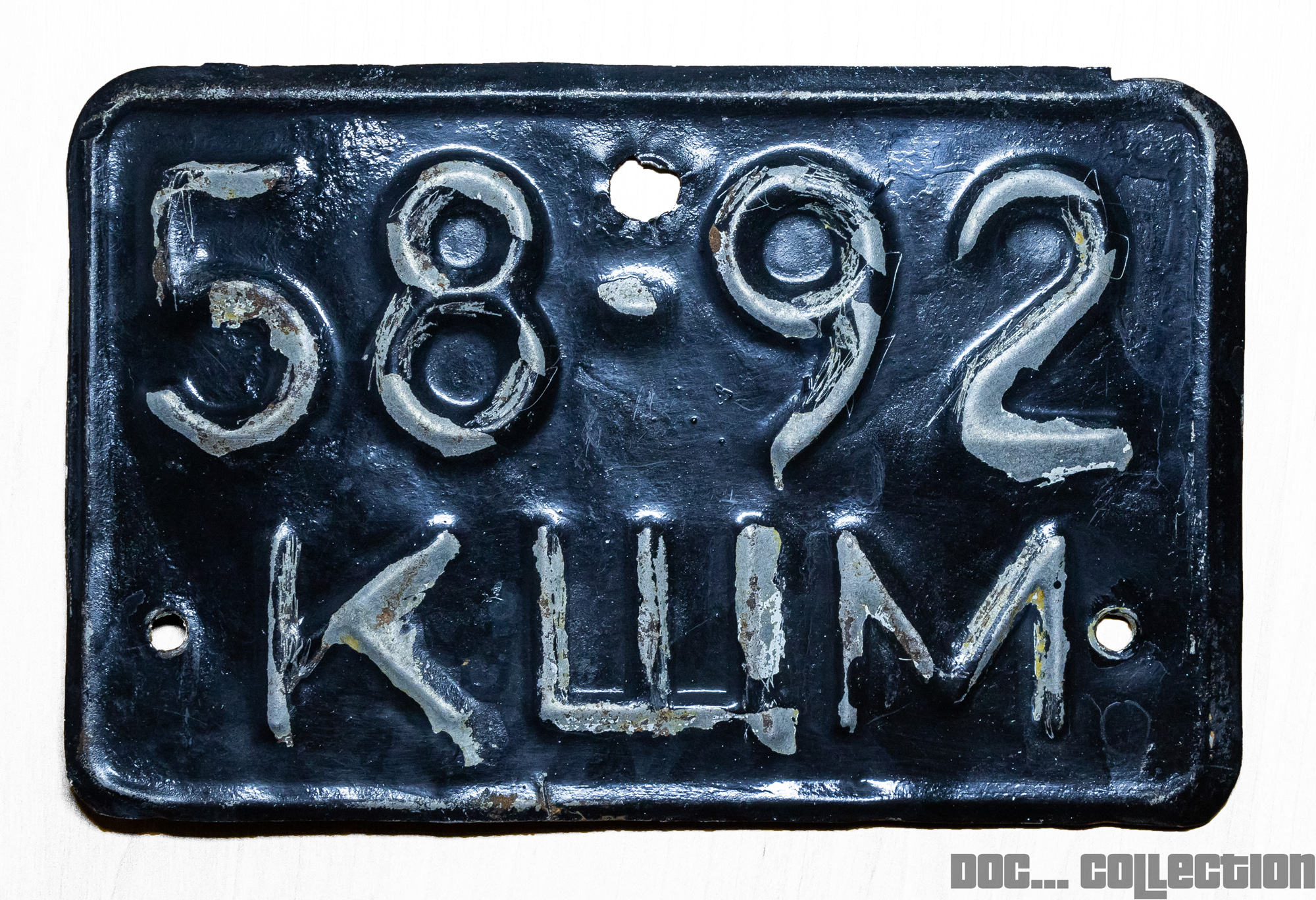 5892 КЩМ, License plate without vehicle 