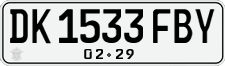 License plate of Indonesia, Regular plates