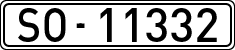 License plates of Spain, 1900 year series