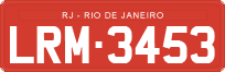 License plate of Brazil, Commercial vehicles (1990)