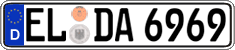 German license plate, Regular plates