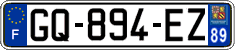 French license plate, SIV (ordinary)