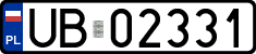 License plates of Poland, Military