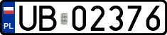 License plates of Poland, Military