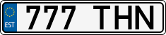 License plate of Estonia, Regular car plates