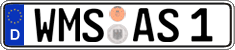 German license plate, Regular plates