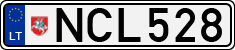 License plate of Lithuania, Cars