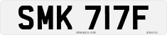License plate of the United Kingdom, 1963 year system