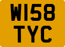 License plate of the United Kingdom, 1983 year system