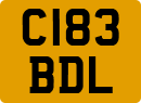 License plate of the United Kingdom, 1983 year system