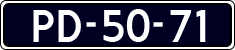License plate of the Netherlands, Cars
