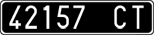 License plate of Italy, Cars (1927 year series)