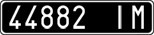 License plate of Italy, Cars (1927 year series)