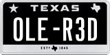 Texas, Vanity Plates