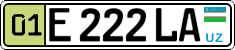 License plate of Uzbekistan, Private owners