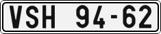 License plate of the Czech Republic, Cars (1960)