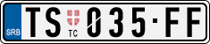 License plate of Serbia, Cars