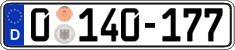 German license plate, Diplomatic