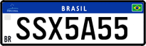 License plate of Brazil, Private owners (Mercosul)