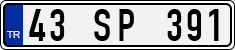 License plate of Turkey, Regular plates