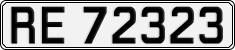 License plate of Norway, Cars