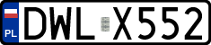 License plates of Poland, Regular car plates