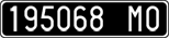 License plate of Italy, Cars (1927 year series)