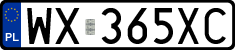 License plates of Poland, Regular car plates