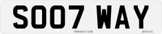License plate of the United Kingdom, 2001 year system