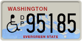 Washington, Vehicles for disabled persons (D/P 12345)