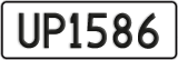 License plate of New Zealand, AB1(234)