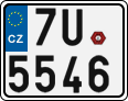 License plate of the Czech Republic, Motorcycles (2001)