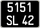 French license plate, FNI