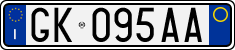 License plate of Italy, Cars (1994 year series)
