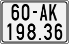 License plate of Vietnam, Motorcycles