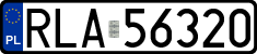License plates of Poland, Regular car plates