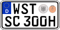 German license plate, Plates for oldtimers (type 