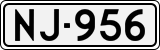 License plate of Finland, Cars
