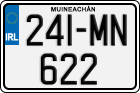 License plate of Ireland, Regular plates