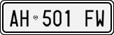 License plate of Italy, Cars (1994 year series)
