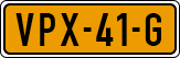 License plate of the Netherlands, Light Commercial Vehicles (1994 system)