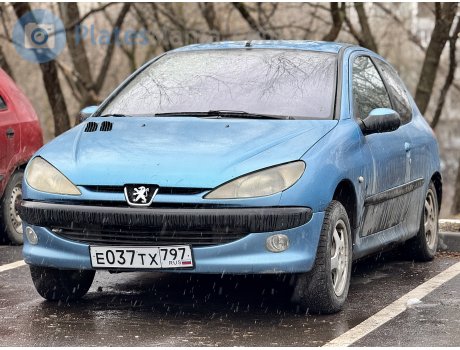 е037тх797, Peugeot 206