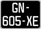 French license plate, SIV (oldtimers)