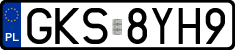 License plates of Poland, Regular car plates