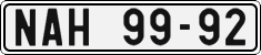 License plate of the Czech Republic, Cars (1960)